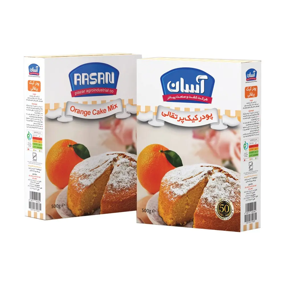 پودر کیک پرتقالی آسان